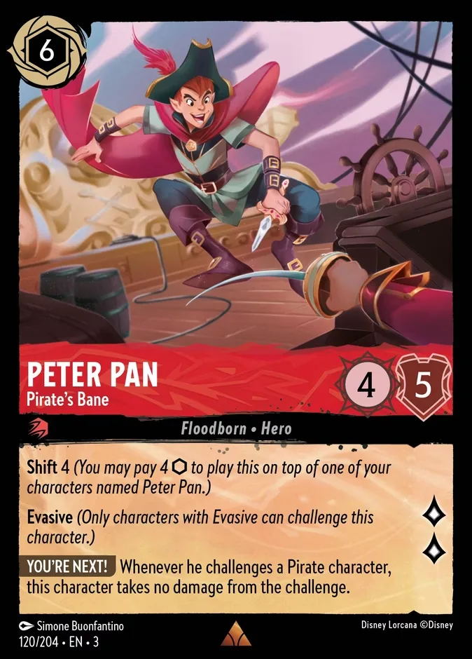 Peter Pan #120 Into the Inklands Disney Lorcana card