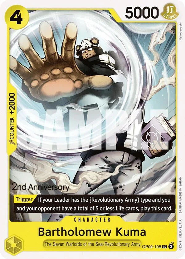 Bartholomew Kuma Promos: Emperors in the New World card