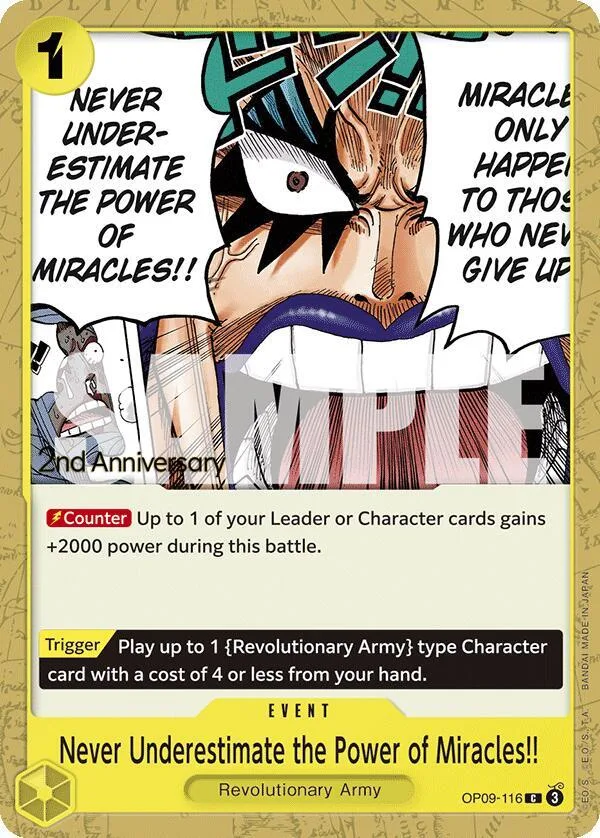 Never Underestimate the Power of Miracles!! Promos: Emperors in the New World card
