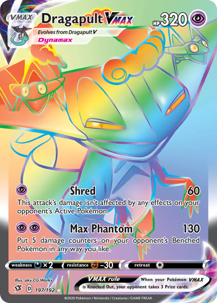 Dragapult VMAX #197 Rebel Clash Pokemon card