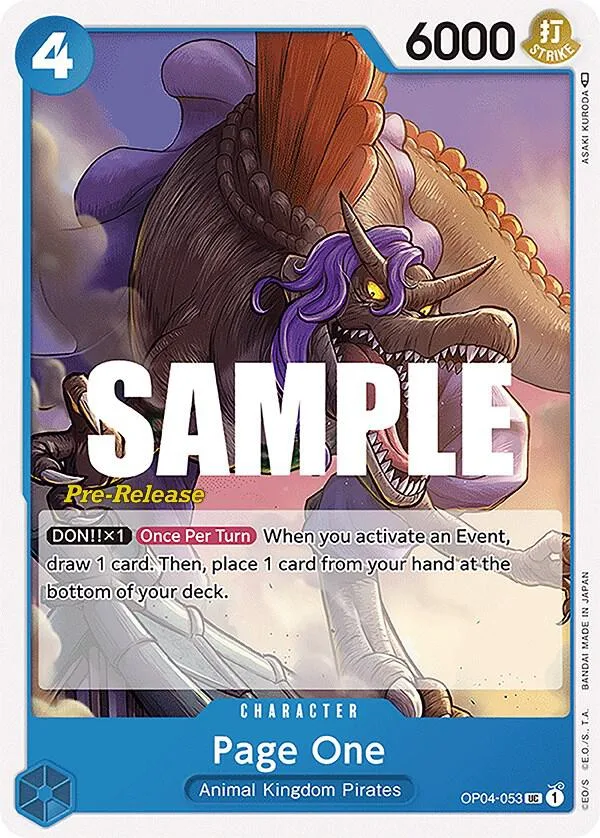 Page One Promos: Kingdoms of Intrigue card