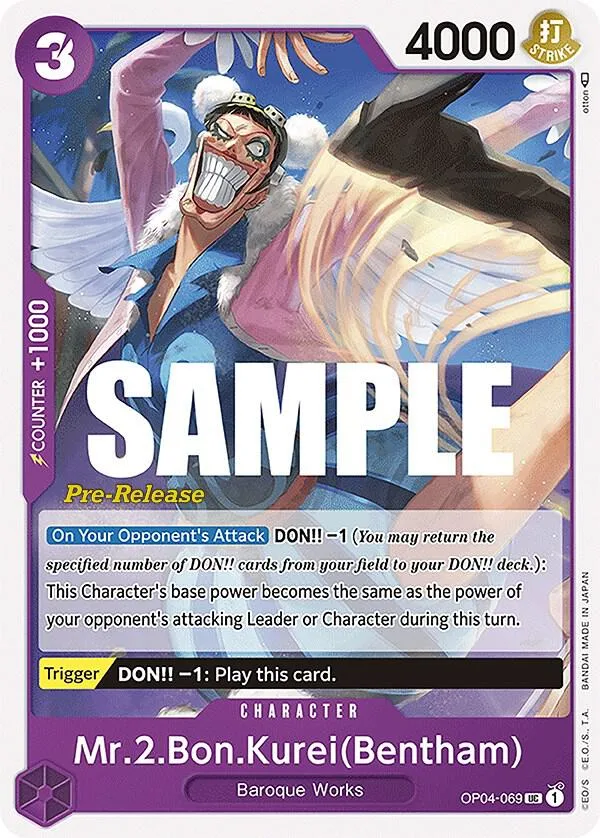 Mr.2.Bon.Kurei(Bentham) Promos: Kingdoms of Intrigue card