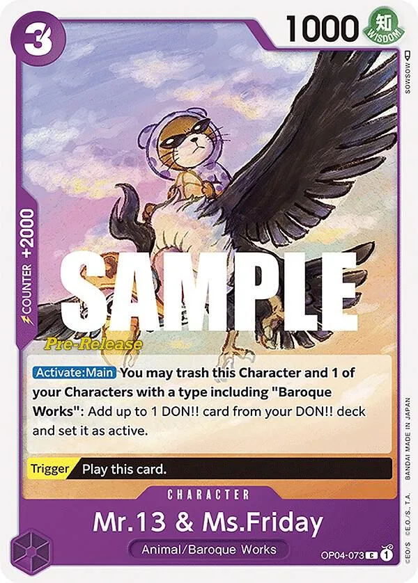 Mr.13 & Ms.Friday Promos: Kingdoms of Intrigue card