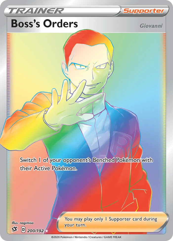 Boss's Orders #200 Rebel Clash Pokemon card