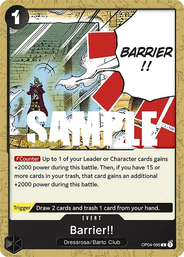 Barrier!! Promos: Kingdoms of Intrigue card