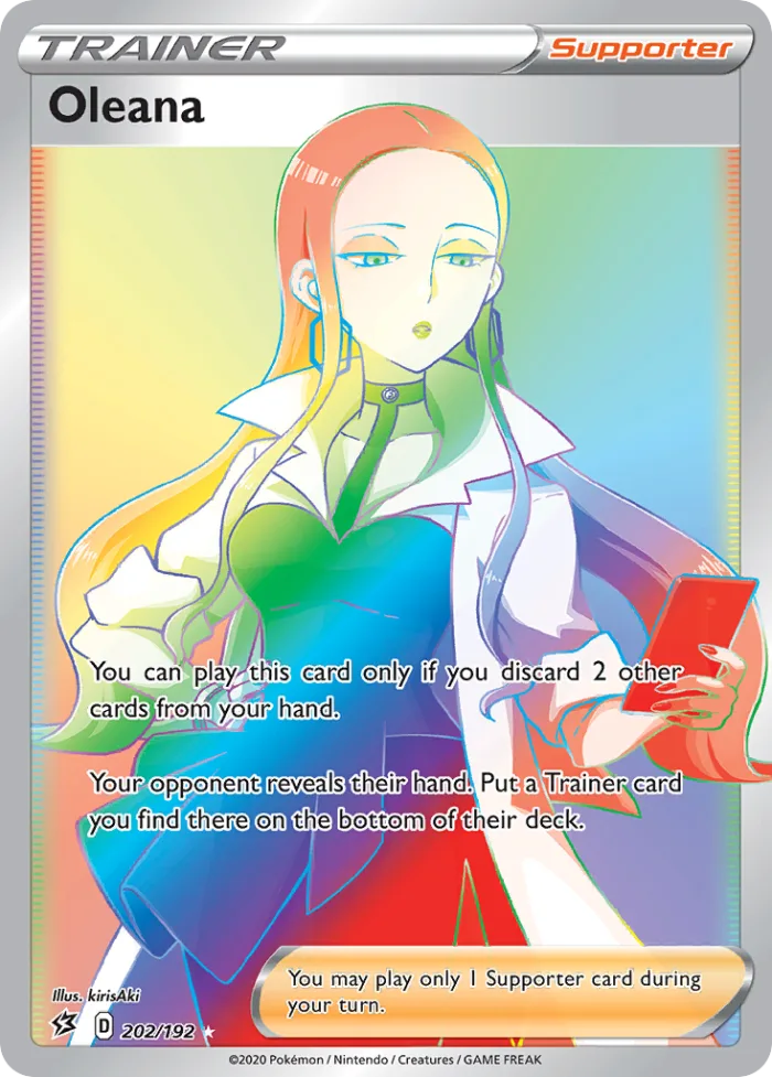 Oleana #202 Rebel Clash Pokemon card
