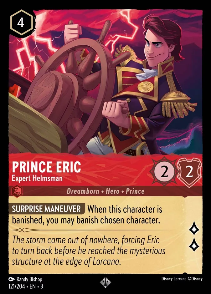 Prince Eric #121 Into the Inklands Disney Lorcana card