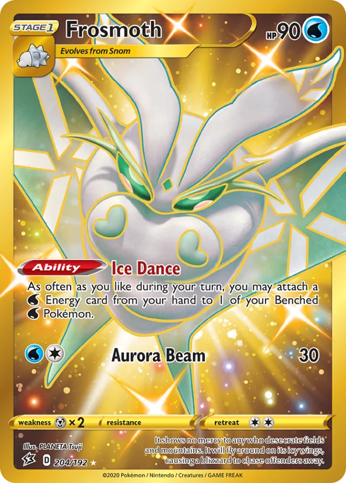 Frosmoth #204 Rebel Clash Pokemon card