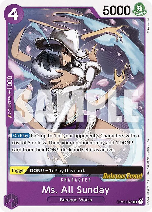 Ms. All Sunday Promos: Legacy of the Master card
