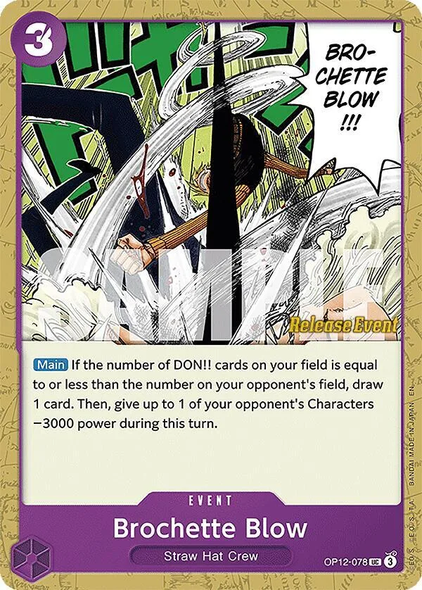 Brochette Blow Promos: Legacy of the Master card