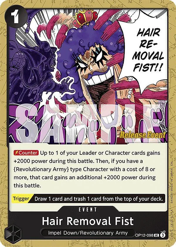 Hair Removal Fist Promos: Legacy of the Master card