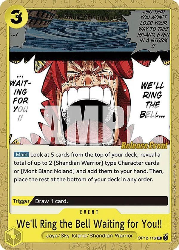 We'll Ring the Bell Waiting for You!! Promos: Legacy of the Master card