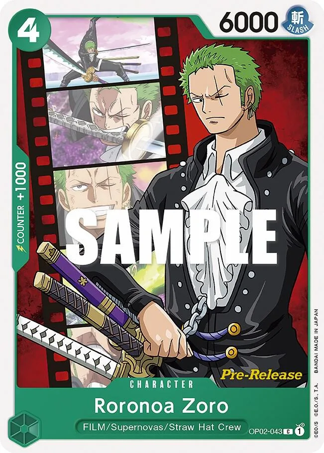 Roronoa Zoro Promos: Paramount War card