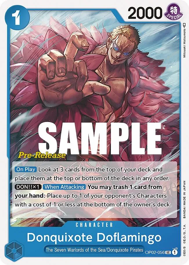 Donquixote Doflamingo Promos: Paramount War card