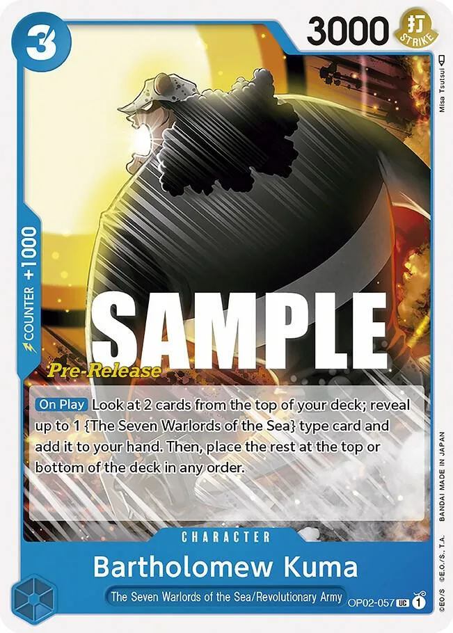 Bartholomew Kuma Promos: Paramount War card