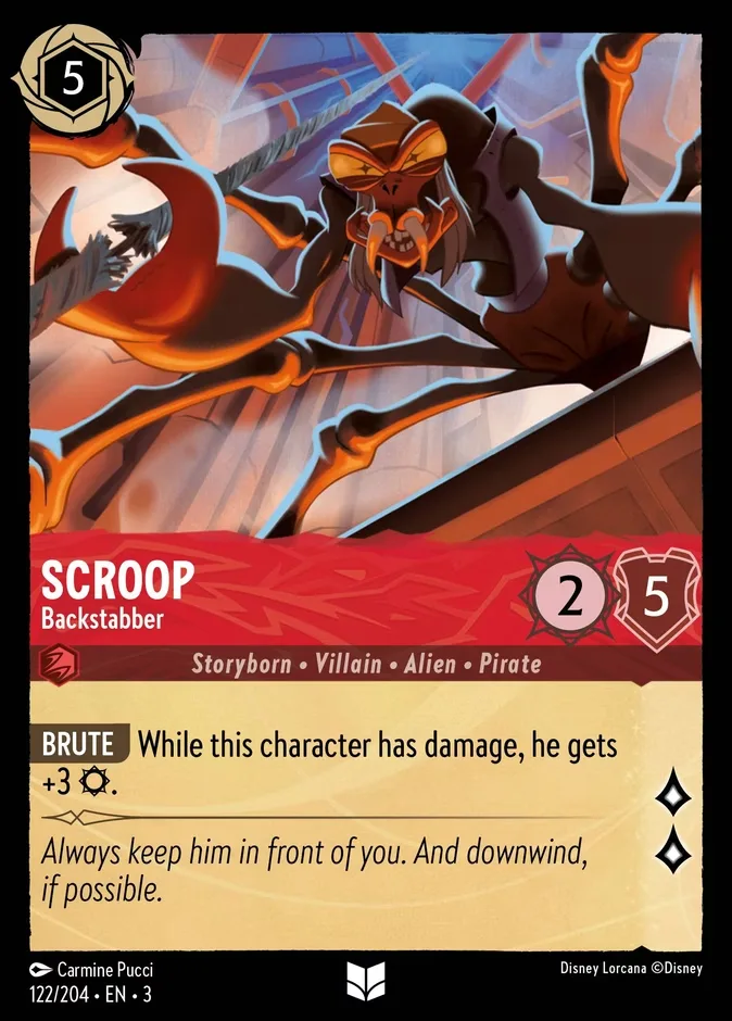 Scroop #122 Into the Inklands Disney Lorcana card