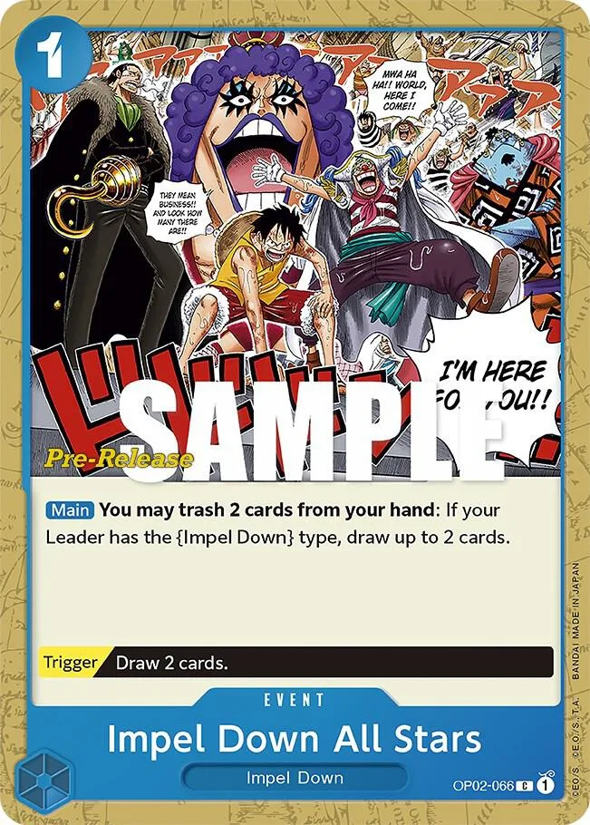 Impel Down All Stars Promos: Paramount War card
