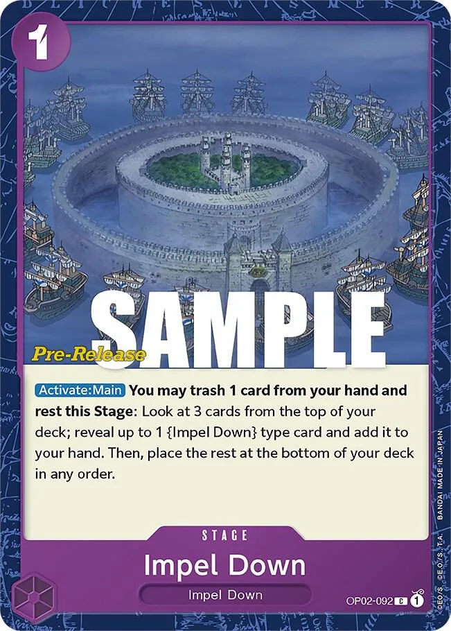 Impel Down Promos: Paramount War card