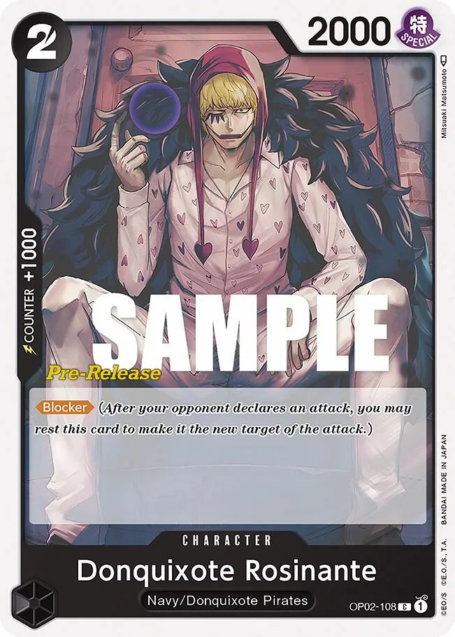 Donquixote Rosinante Promos: Paramount War card