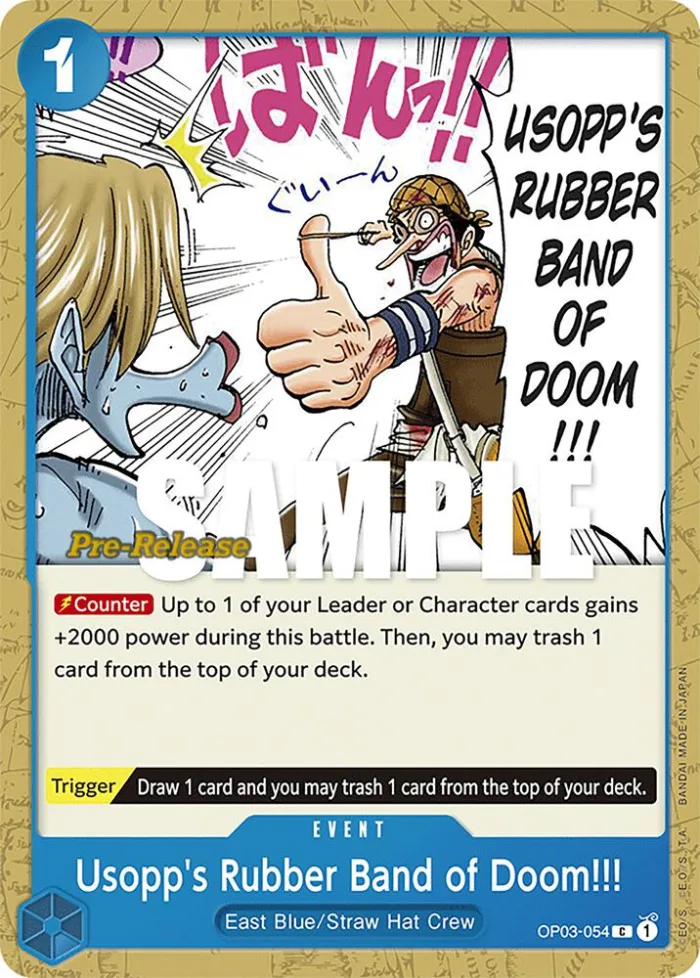 Usopp's Rubber Band of Doom!!! Promos: Pillars of Strength card