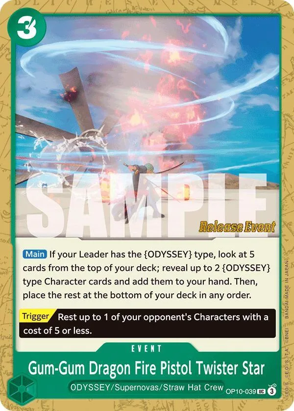 Gum-Gum Dragon Fire Pistol Twister Star Promos: Royal Blood card
