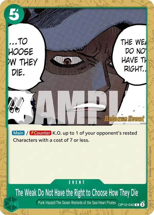 The Weak Do Not Have the Right to Choose How They Die Promos: Royal Blood card