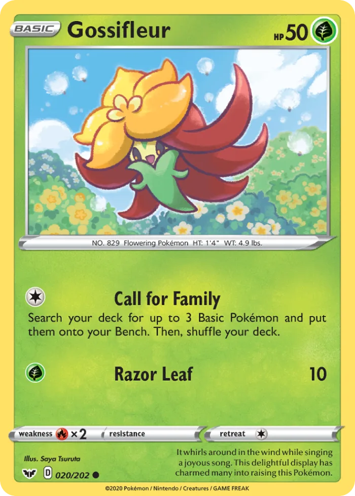 Gossifleur #20 Sword & Shield Pokemon card