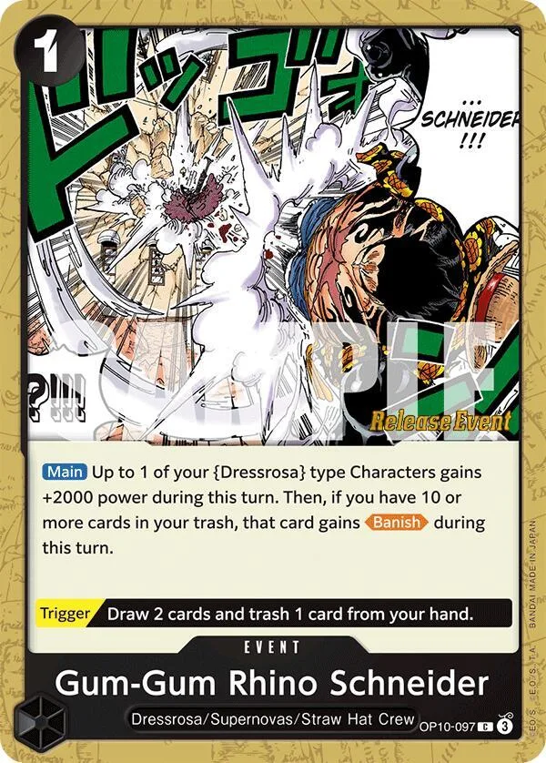 Gum-Gum Rhino Schneider Promos: Royal Blood card