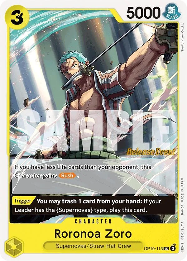 Roronoa Zoro Promos: Royal Blood card