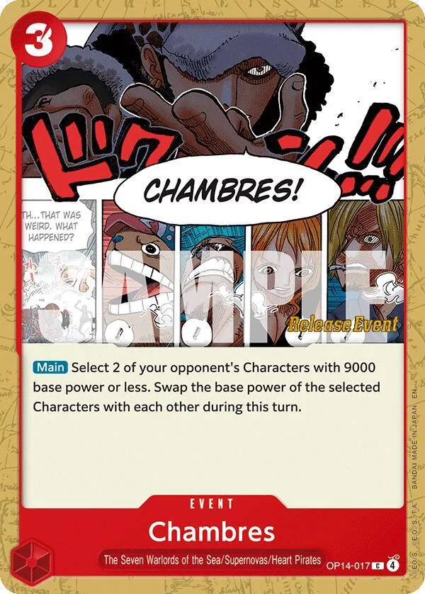 Chambres Promos: The Azure Sea's Seven card