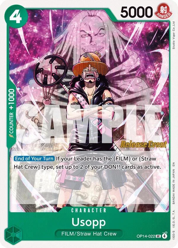 Usopp Promos: The Azure Sea's Seven card
