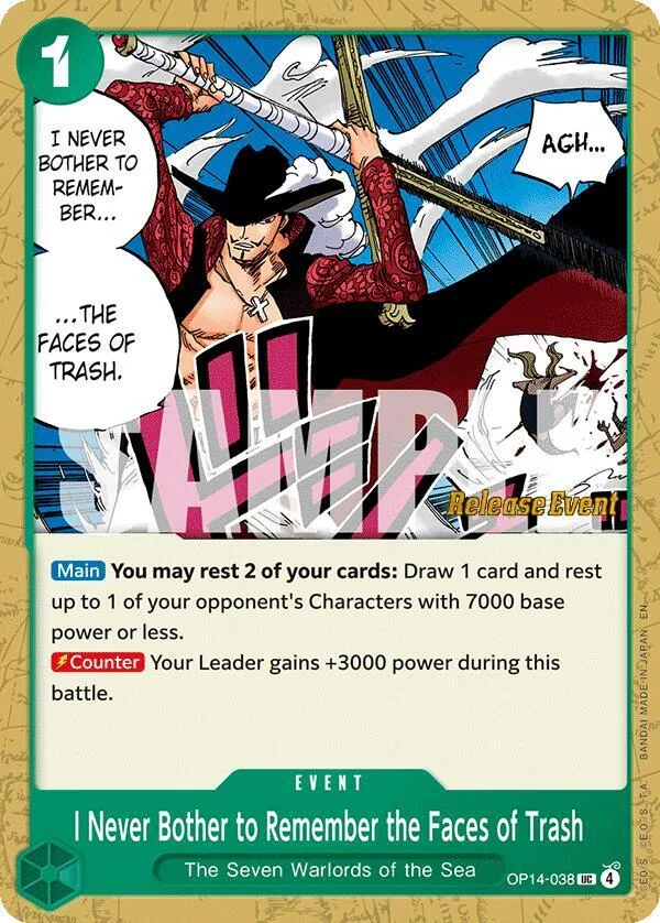 I Never Bother to Remember the Faces of Trash Promos: The Azure Sea's Seven card