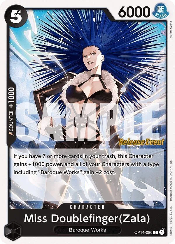 Miss Doublefinger(Zala) Promos: The Azure Sea's Seven card
