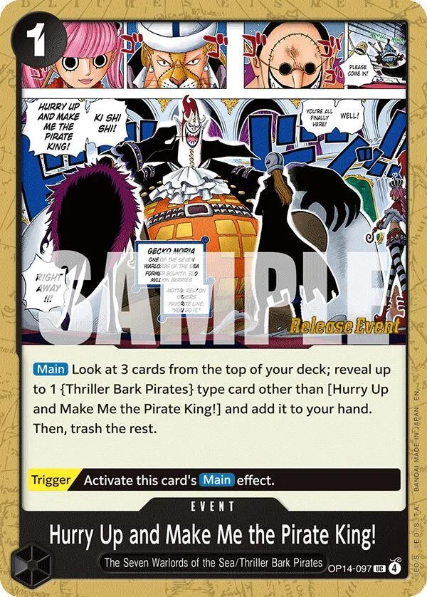 Hurry Up and Make Me the Pirate King! Promos: The Azure Sea's Seven card