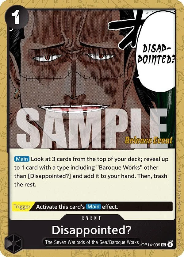 Disappointed? Promos: The Azure Sea's Seven card