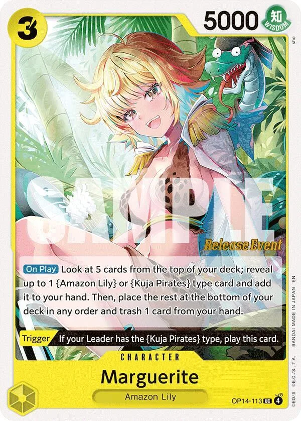 Marguerite Promos: The Azure Sea's Seven card