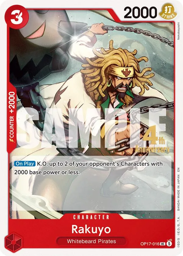 Rakuyo Promos: The World's Strongest Warriors card
