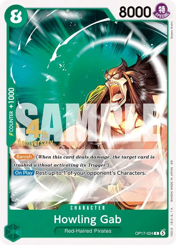 Howling Gab Promos: The World's Strongest Warriors card