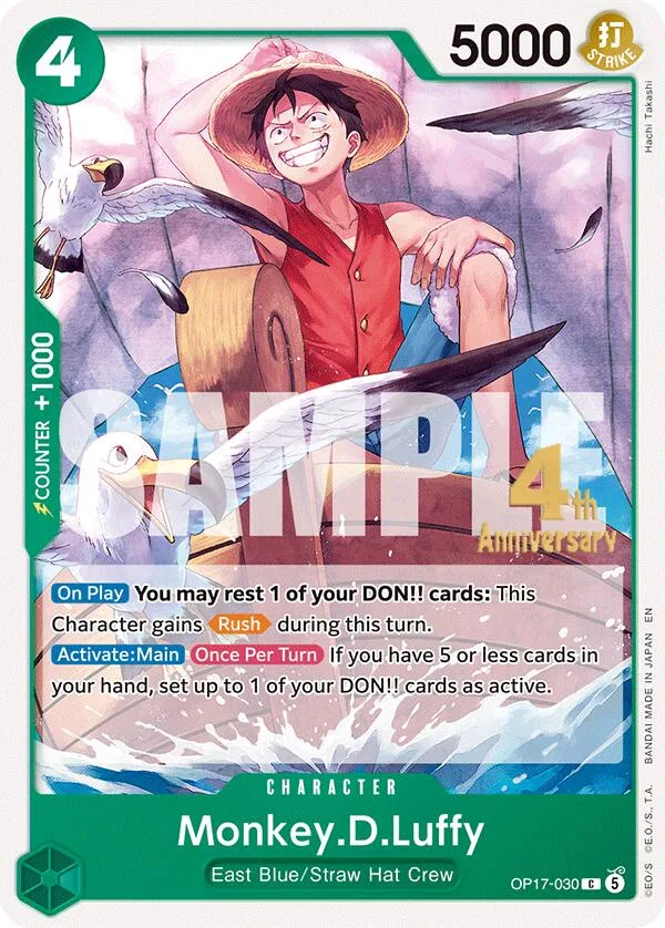 Monkey.D.Luffy Promos: The World's Strongest Warriors card