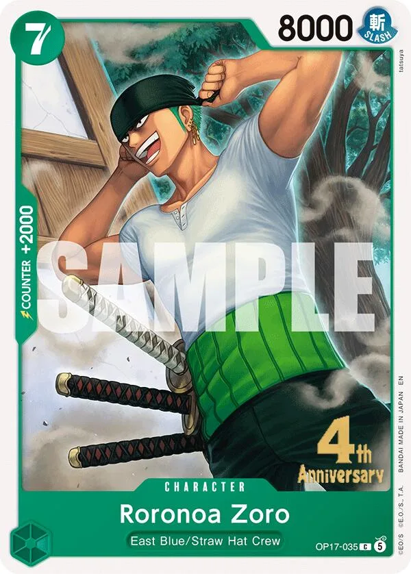 Roronoa Zoro Promos: The World's Strongest Warriors card