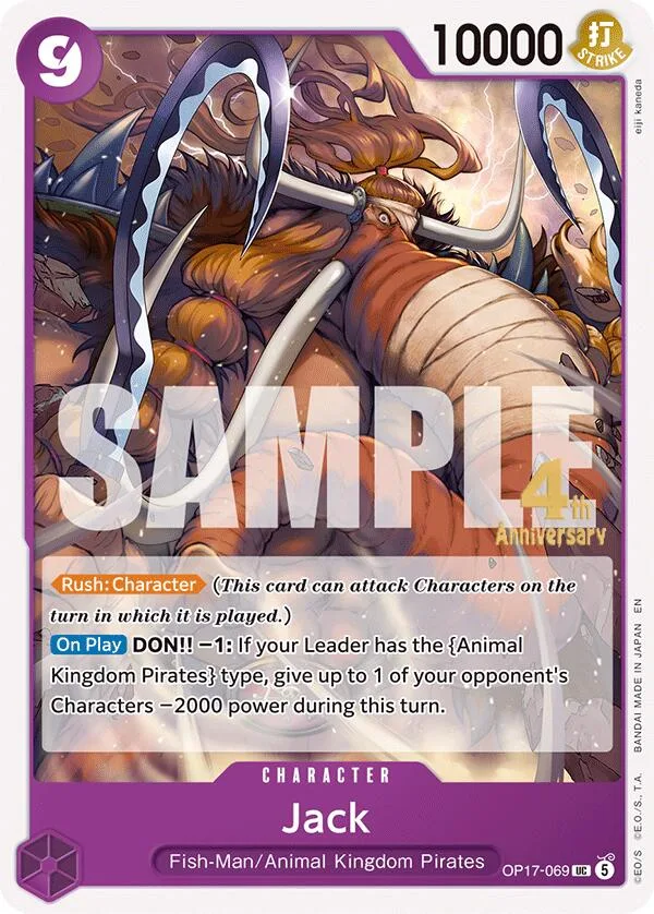 Jack Promos: The World's Strongest Warriors card