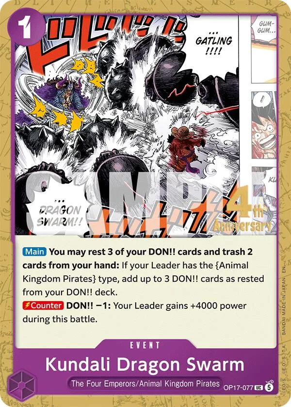 Kundali Dragon Swarm Promos: The World's Strongest Warriors card