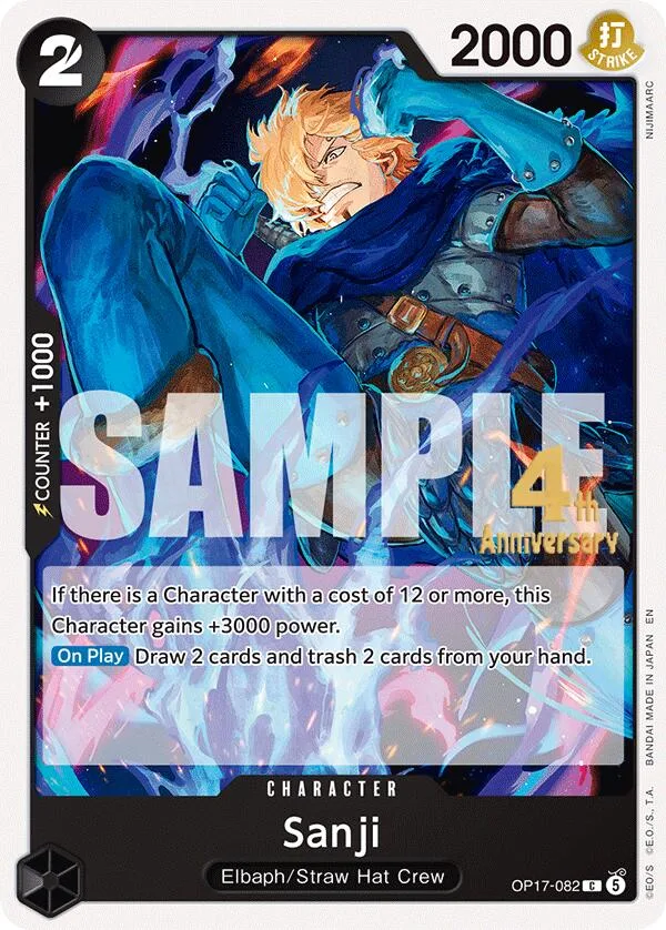 Sanji Promos: The World's Strongest Warriors card