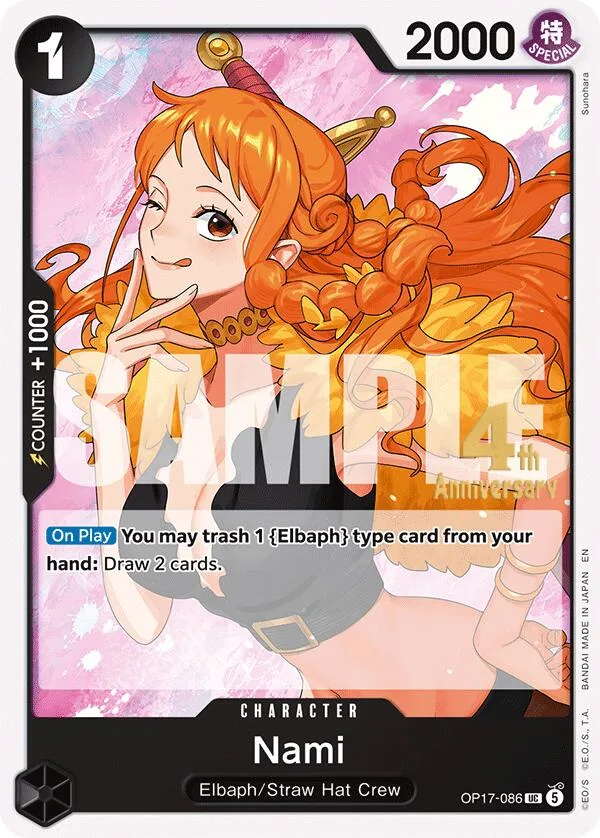 Nami Promos: The World's Strongest Warriors card