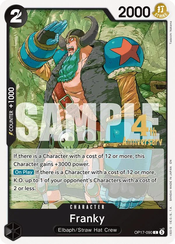 Franky Promos: The World's Strongest Warriors card