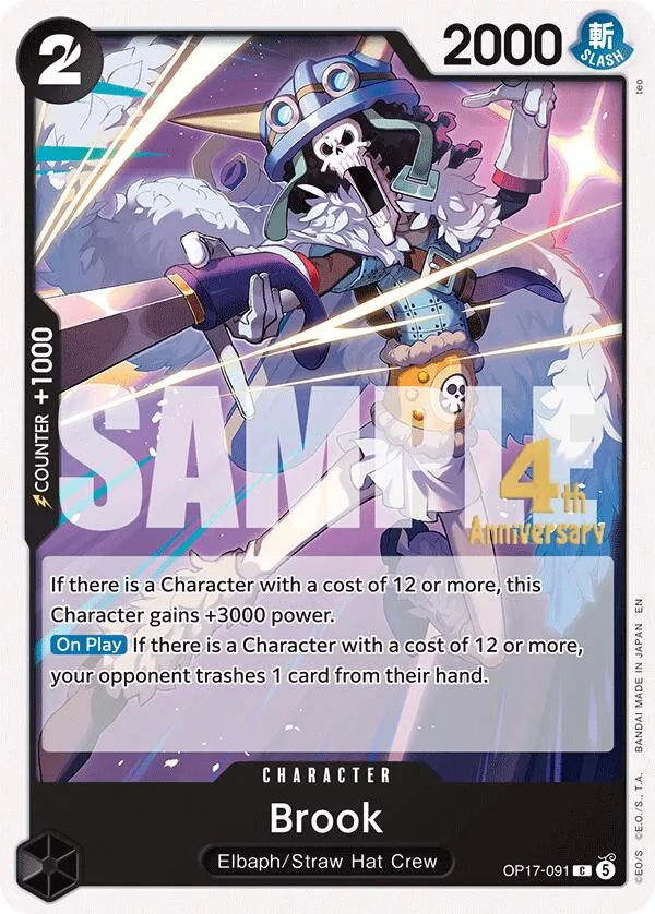 Brook Promos: The World's Strongest Warriors card