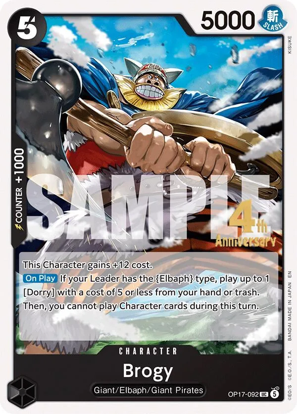 Brogy Promos: The World's Strongest Warriors card