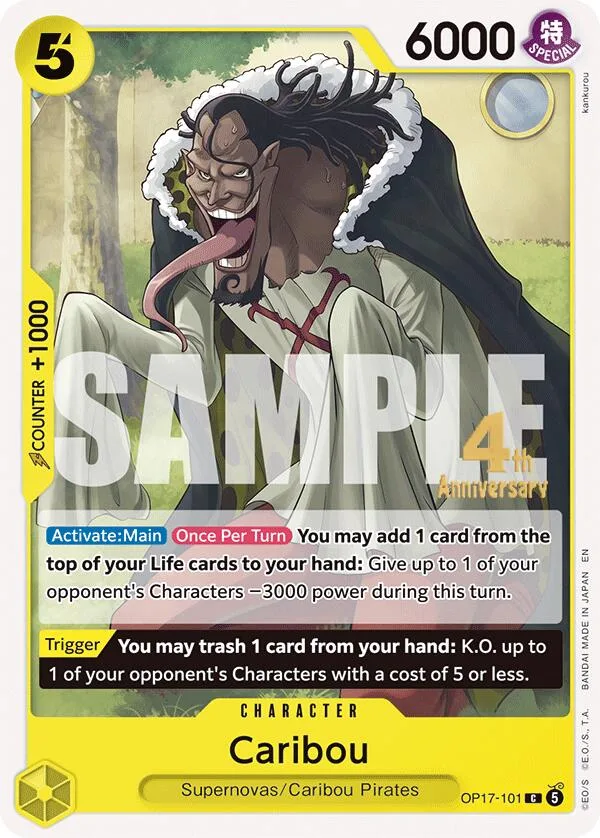 Caribou Promos: The World's Strongest Warriors card