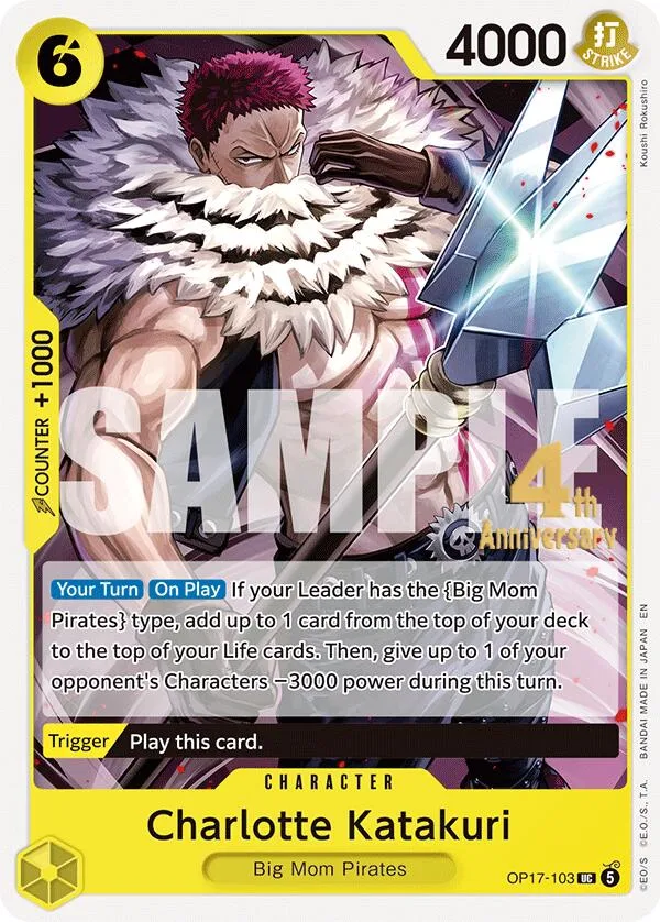 Charlotte Katakuri Promos: The World's Strongest Warriors card