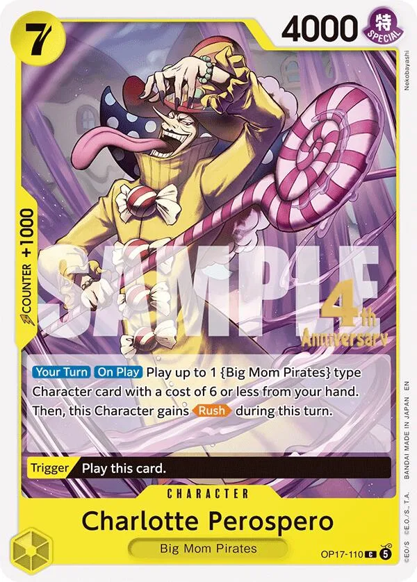 Charlotte Perospero Promos: The World's Strongest Warriors card